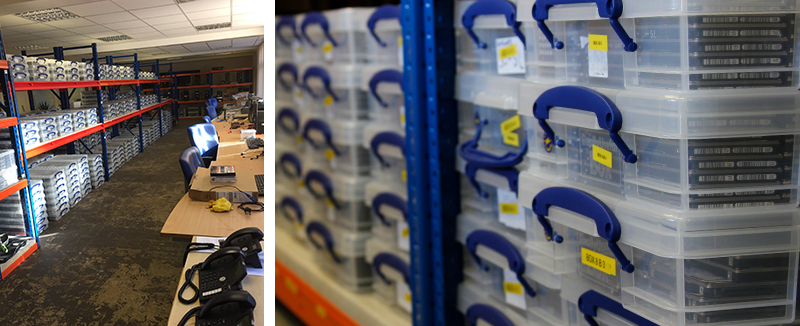 Disaster recovery facility with donor drives Disaster recovery facility with donor drives