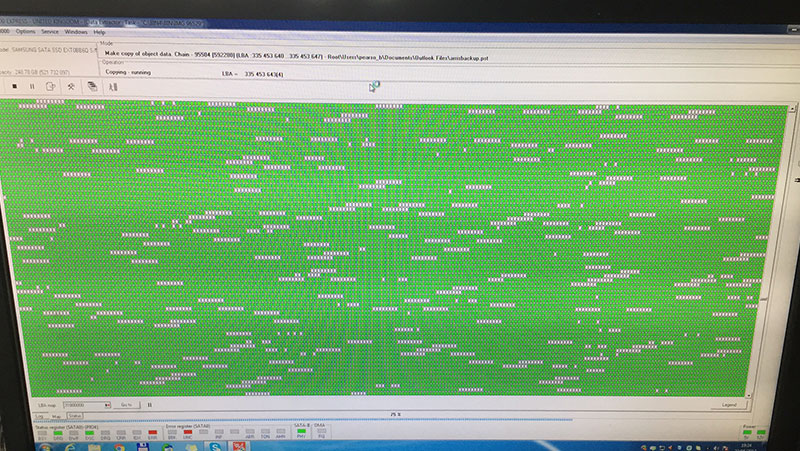 Hard drive defragmentation