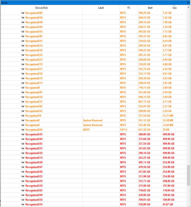 280+ NTFS structures list 2